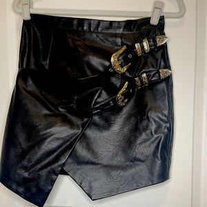 House of CB Vegan Leather Skirt